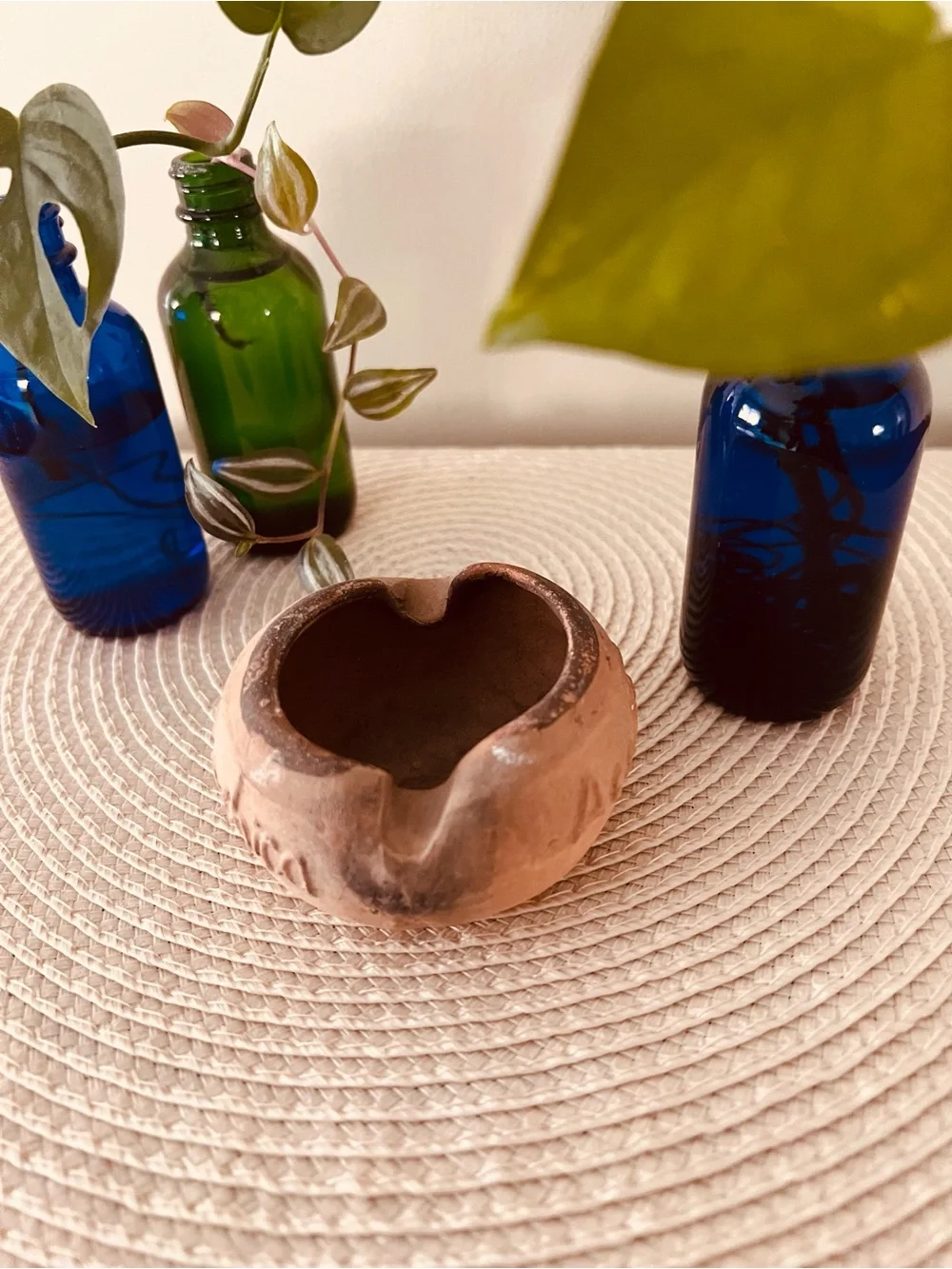 🇲🇽 Mid-century Mexican terracotta ashtray catchall Hotel Boca Chica Acapulco